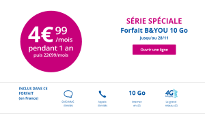 ? Bon plan : Bouygues Telecom casse les prix avec un forfait à 4,99 euros par mois