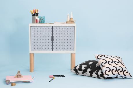 DIY meuble enfant graphique et facile à partir d'une structure IKEA, par ADC pour Le Bon Coin