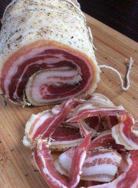 pancetta ou poitrine roulée maison