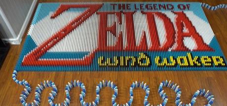 78.000 dominos et il obtient une belle animation Zelda !