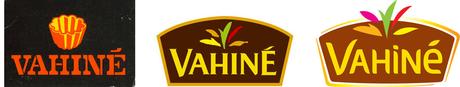 Succession des logos Vahiné depuis la création de la marque en 1972.