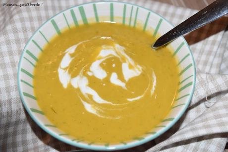 Velouté de patate douce et poireau