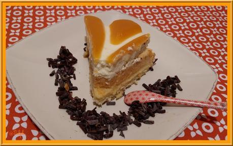 Entremet Chocolat blanc et Abricot Entremet Chocolat blanc et Abricot