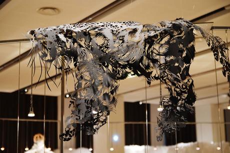 Nahoko Kojima – Paper cut art – Cloud Leopard