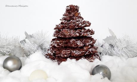 Pomme de Pin des Sables sous la Neige dans Chocolat sapin-rose-des-neige
