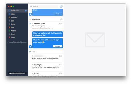 Spark pour Mac: le nouveau client Mail intelligent!