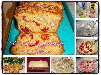 Cake Jambon de Bayonne et tomates