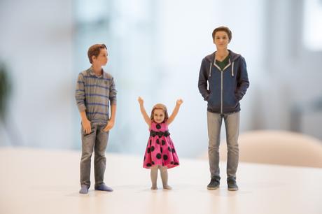 figurines 3D réalistes d'enfants