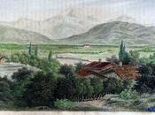 Gravure ancienne: massif Wendelstein avec train vapeur