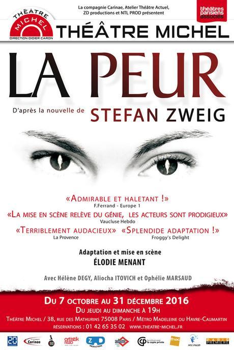 Coup de coeur : La Peur de Stefan Zweig au théâtre Michel