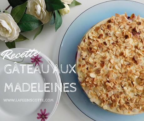 Gâteau madeleines et framboise