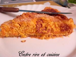 Quiche au Potimarron, Carottes et Chorizo