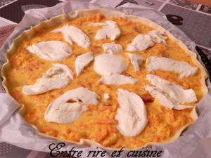 Quiche au Potimarron, Carottes et Chorizo