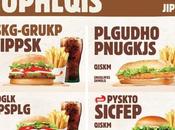 Burger King menus illisibles pour faire campagne contre illettrisme