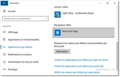 Comment définir un navigateur par défaut sous Windows 10