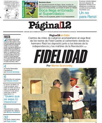 La presse du Río de la Plata relate les obsèques de Fidel Castro [Actu]