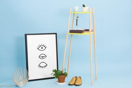 DIY rangement pour entrée, un meuble simple, design et épuré à partir de planches à découper et de manches à balais signé ADC x Le Bon Coin