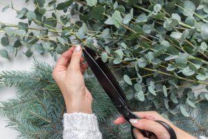 DIY Couronne de Noël Eucalyptus et/ou Sapin