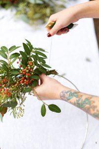 DIY Couronne de Noël Eucalyptus et/ou Sapin