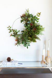 DIY Couronne de Noël Eucalyptus et/ou Sapin