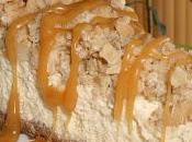 Gâteau fromage streusel pommes caramel
