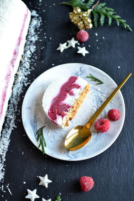 Bûche citron - framboise - coco