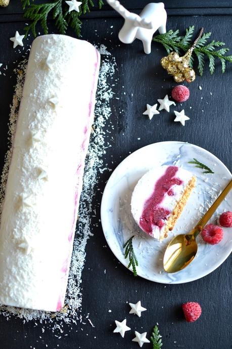 Bûche citron - framboise - coco