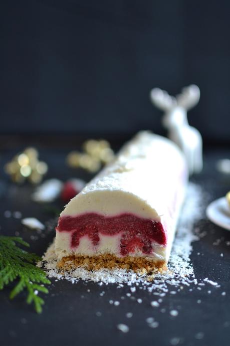 Bûche citron - framboise - coco