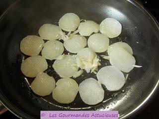 Azukis épicés sur Polenta et rosace de Radis noir (Vegan)