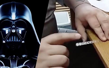 Star Wars : ce fan s’est mis en tête de reproduire « The Imperial March » avec sa touillette à café.