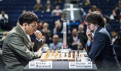 Lors de la ronde 2, Anand a battu Maxime Vachier-Lagrave sur sa Najdorf favorite