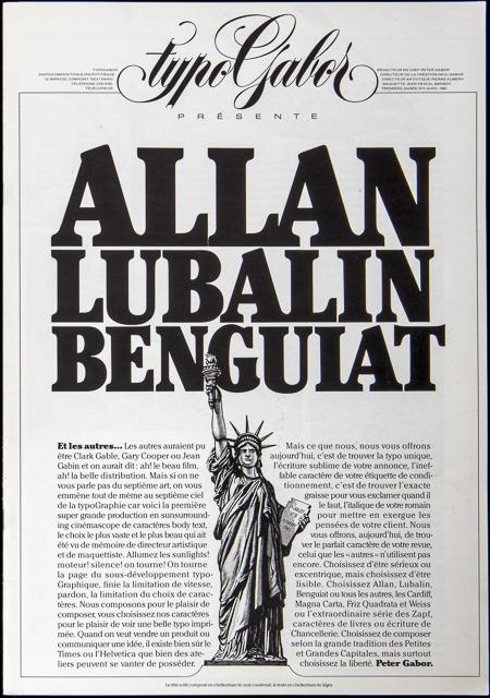 l’Histoire des Magazines typoGabor | N°2 | Allan, Lubalin, Benguiat