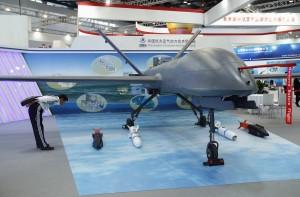 Un drone militaire chinois CH-4 présenté à Aviation Expo China, le 25 septembre 2013.