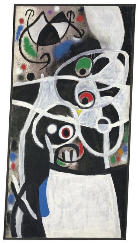 Joan Miro, Femmes et oiseaux, 3 janvier 1968, 245x125cm