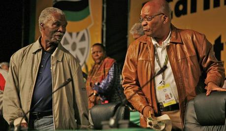 Thabo Mbeki et Jacob Zuma (©Greg Marinovich)