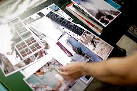 Dans le projet que Roven a présenté au concours d'entrée des Arts déco, il a montré des photos prises lors de la démolition de la barre Balzac. © E.R