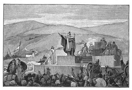 Le pape prêche la croisade à Clermont. Lavisse (Armand Colin)