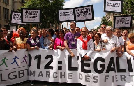 Mobilisation pour le mariage gay, à Paris, le 30 juin 2012.
