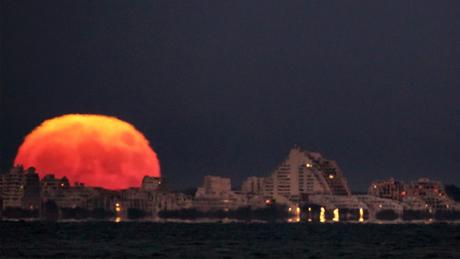 Time-lapse du lever de la pleine lune du 14 novembre