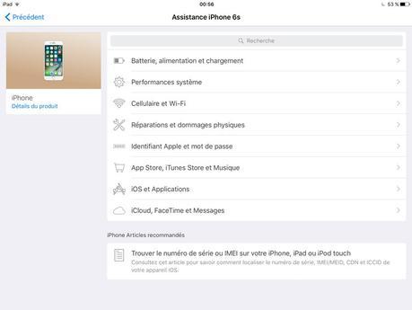 Assistance Apple: prise en main de l’App Support