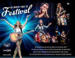 Musique Country-Western, spectacle gratuit pour le 375e de Montréal