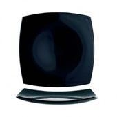 AZ boutique Assiette plate carrée 26cm noire - A l'unité - Delice - Arcoroc