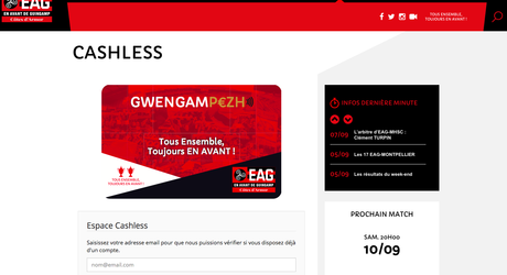 Recharger son compte sur le site internet de l'EAG