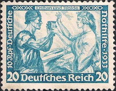 Wagner dans la philatélie allemande: la série des opéras de Wagner émise par le  Deutsches Reich en 1933