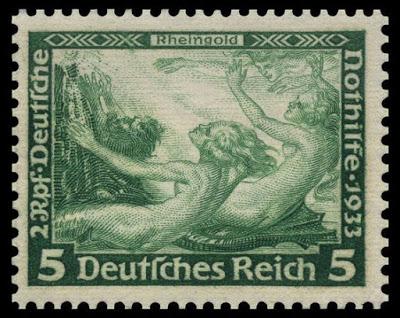 Wagner dans la philatélie allemande: la série des opéras de Wagner émise par le  Deutsches Reich en 1933