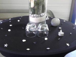 Ma table blanc argent 
