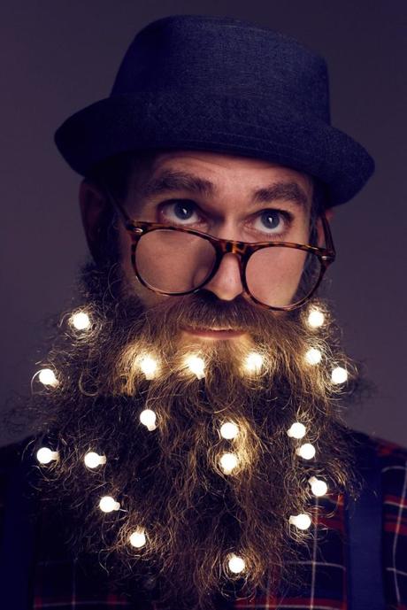 Guirlande lumineuse pour barbe de hipster