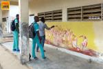 Festiv’art : peintures murales dans un lycée technique