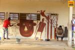 Festiv’art : peintures murales dans un lycée technique