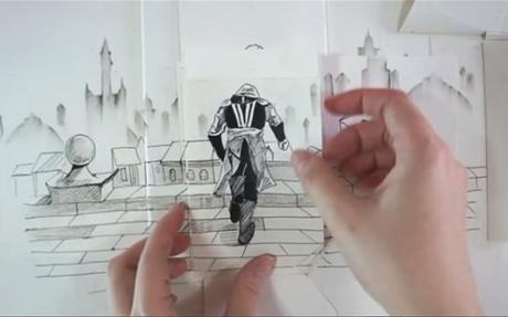 Pour la sortie d’Assassin’s Creed, cet artiste utilise du papier pour une animation en stop-motion.